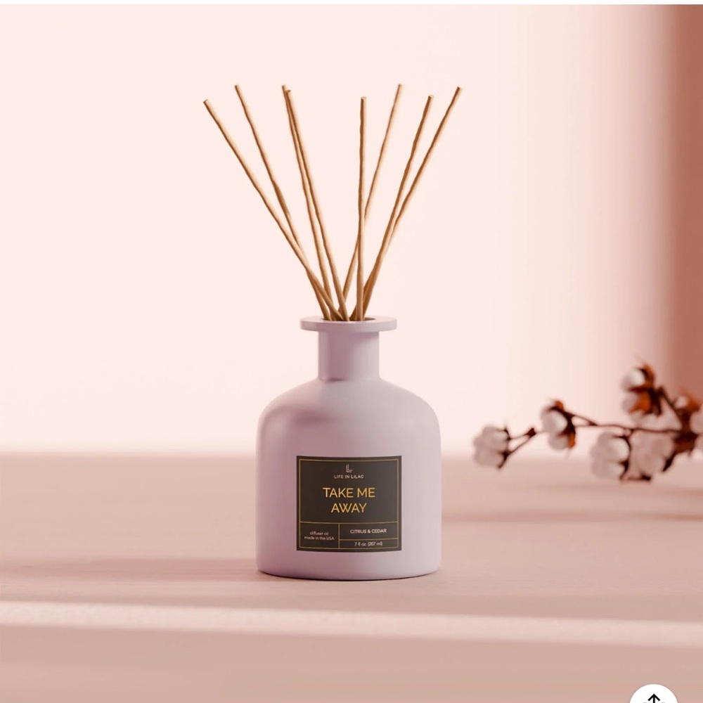 Life in lilac reed diffuser. Take me away scent